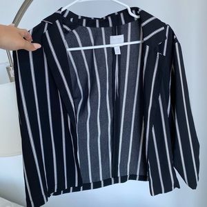 Black & White pinstripe blazer jacket